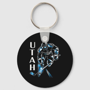 Eddy's Canyon Hockey Uni-adult Utah Hockey Key Ring