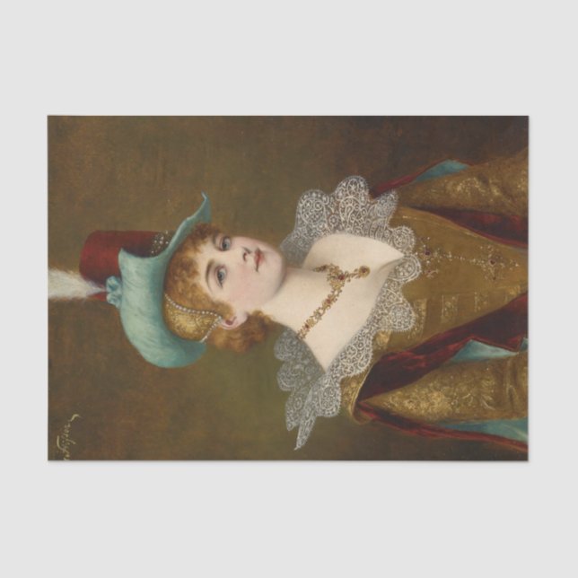 Edeldame (Noblewoman) by Moritz Stifter Tissue Paper (Front)