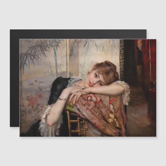 Edelfelt - Parisienne / Virginie Magnetic Card (Front/Back)