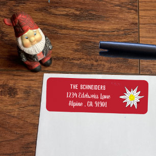 Edelweiss Alpine Flower Return Address Labels