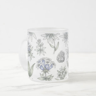 Edelweiss and Gentian Flower Mug