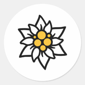 Edelweiss Classic Round Sticker