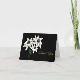 Edelweiss Flower Thank You Card
