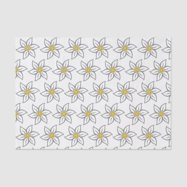 Edelweiss Flower Tissue Paper (Front)