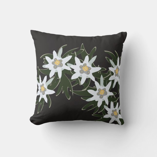 Edelweiss flowers cushion (Front)