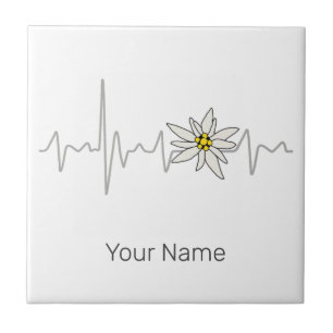 Edelweiss Heartbeat Oktoberfest Vintage Souvenir Tile