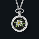 Edelweiss Necklace Watch<br><div class="desc">In German, “edel” means noble and “weiss” means white. Edelweiss symbolises devotion, noble purity, courage, daring, freedom, and the ability to overcome adversity. Edelweiss grows in some of the toughest alpine conditions in the world. Be inspired by this little plant knowing that you have been given special gifts and talents,...</div>