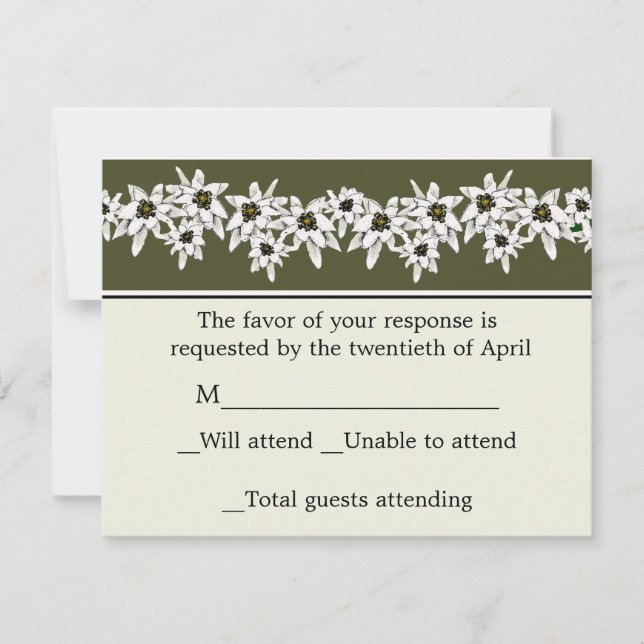 Edelweiss RSVP Card (Front)