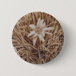 Edelweiss - Stella Alpina 6 Cm Round Badge