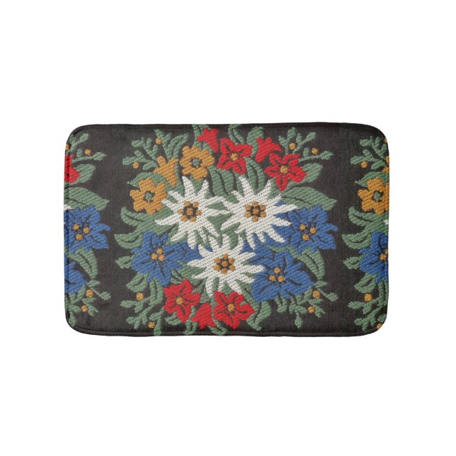 Edelweiss Swiss Alpine Flower Bath Mat (Front)
