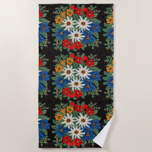 Edelweiss Swiss Alpine Flower Beach Towel