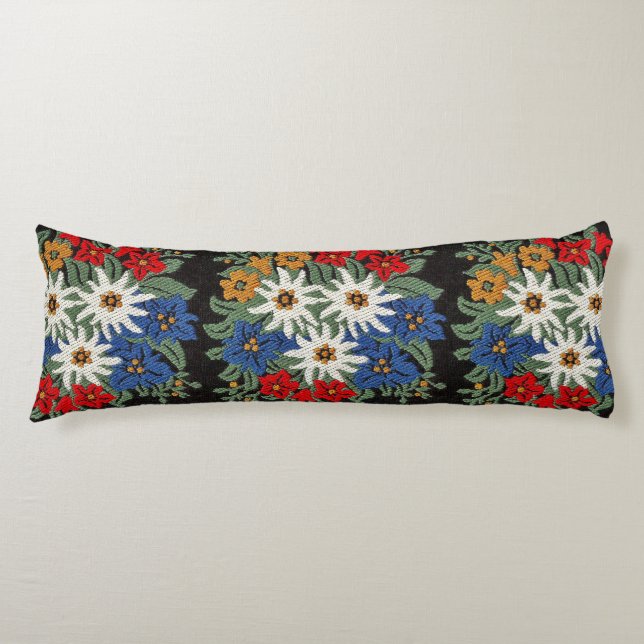 Edelweiss Swiss Alpine Flower Body Cushion (Front)