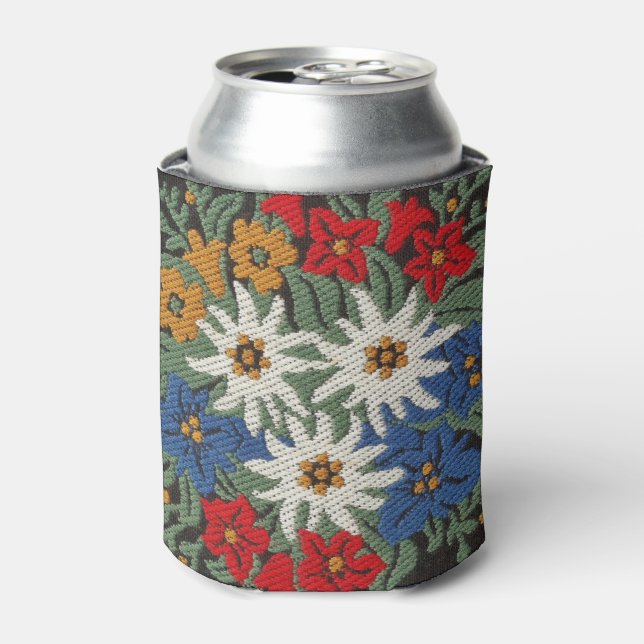 Edelweiss Swiss Alpine Flower Can Cooler (Can Front)