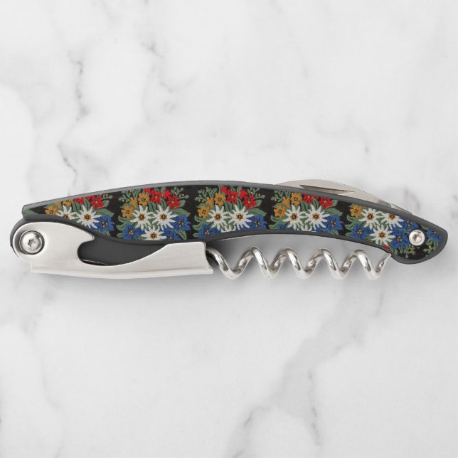 Edelweiss Swiss Alpine Flower Corkscrew (Front)