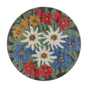 Edelweiss Swiss Alpine Flower Cutting Board