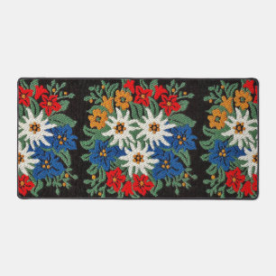 Edelweiss Swiss Alpine Flower  Desk Mat