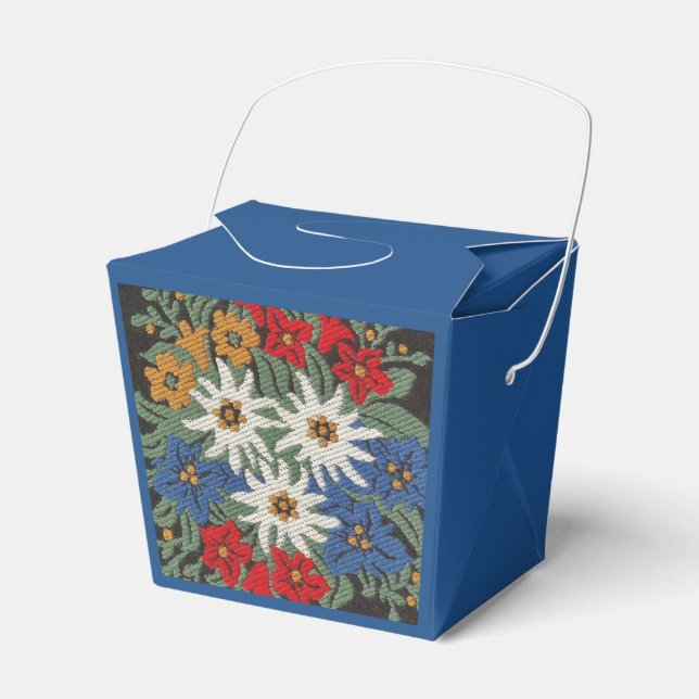 Edelweiss Swiss Alpine Flower Favour Box (Front Side)
