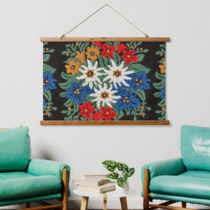 Edelweiss Swiss Alpine Flower Hanging Tapestry