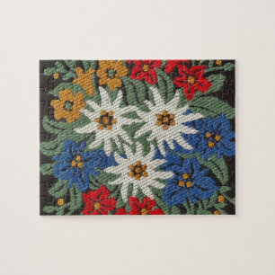 Edelweiss Swiss Alpine Flower Jigsaw Puzzle