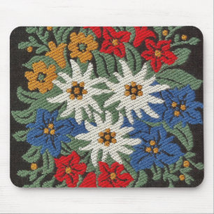 Edelweiss Swiss Alpine Flower Mouse Mat