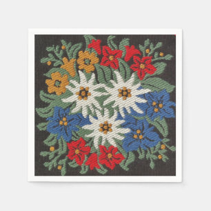 Edelweiss Swiss Alpine Flower Napkin