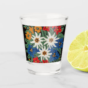 Edelweiss Swiss Alpine Flower Shot Glass