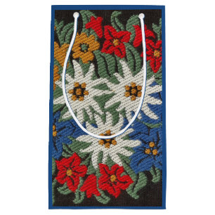 Edelweiss Swiss Alpine Flower Small Gift Bag