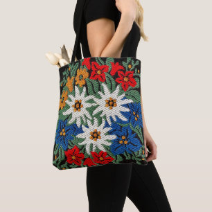 Edelweiss Swiss Alpine Flower Tote Bag