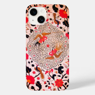 EDEN ,ELEGANT RED BLACK WHITE FLOWERS,BIRDS FLORAL Case-Mate iPhone 14 CASE