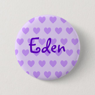 Eden in Purple 6 Cm Round Badge