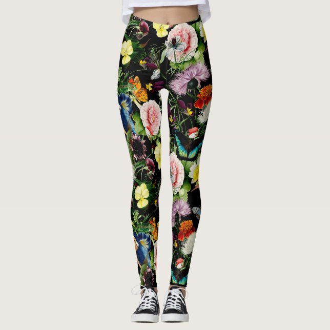 EDEN Patterns Black Leggings (Front)