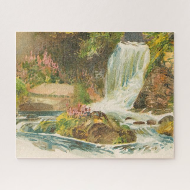 Eden Vale Waterfall, Wexford Ireland Jigsaw Puzzle (Horizontal)