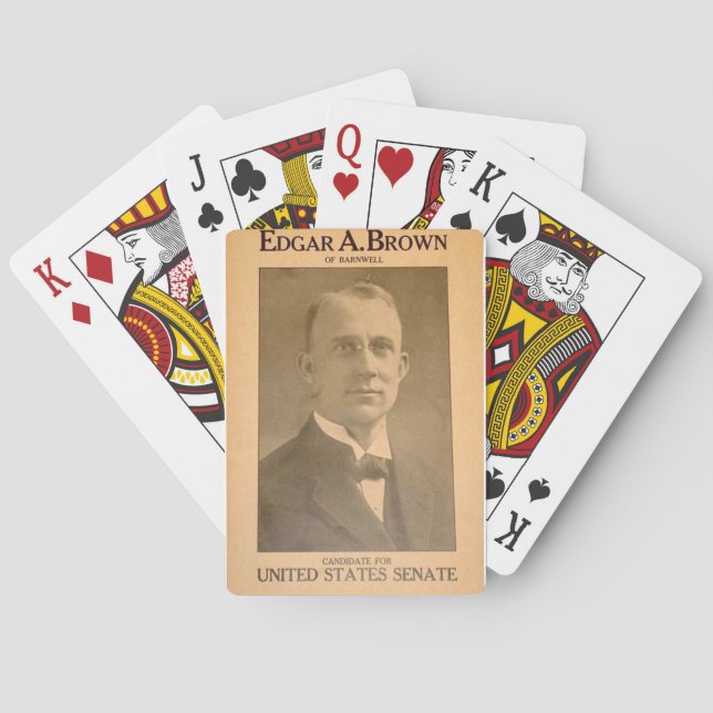 Edgar Alan  Brown Playing Cards (Back)