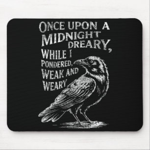 Edgar Allan E Em The Raven Line Edgar Allan E Gift Mouse Mat