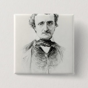 Edgar Allan Poe 1907 15 Cm Square Badge