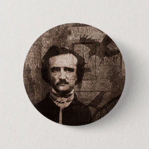 Edgar Allan Poe 6 Cm Round Badge