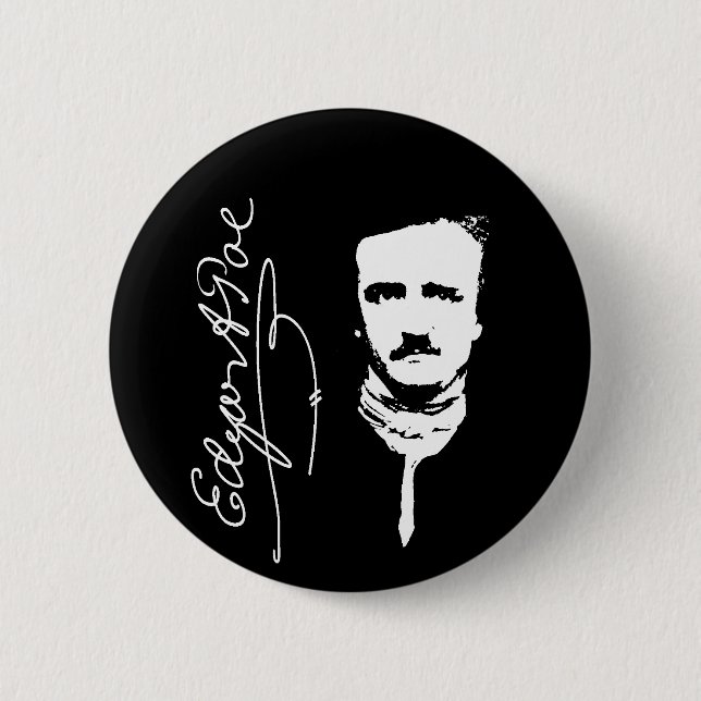 Edgar Allan Poe 6 Cm Round Badge (Front)