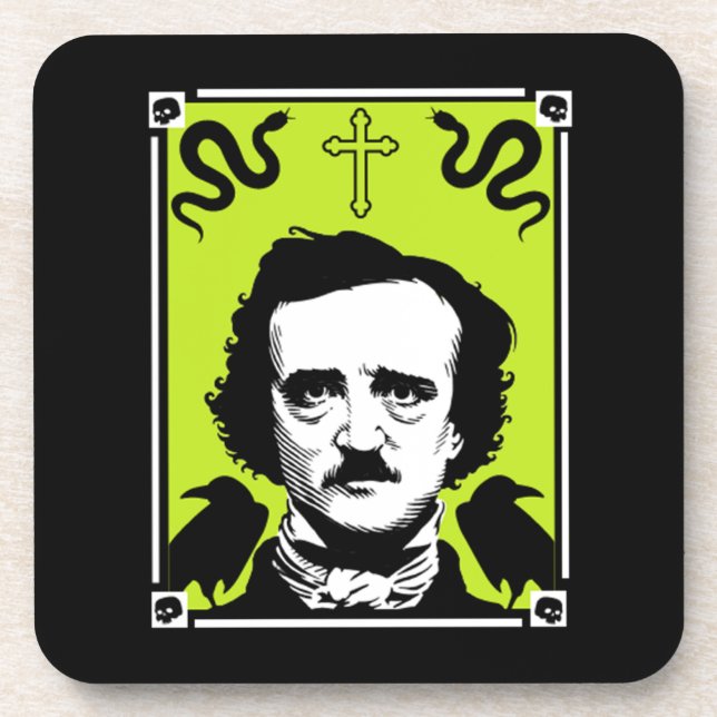 Edgar Allan Poe Anniversary January 19     Coaster (Front)