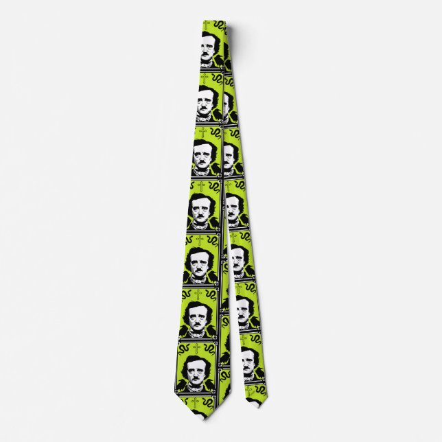 Edgar Allan Poe Anniversary January 19  Tie (Front)