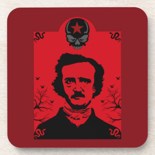 Edgar Allan Poe Art Gift Coaster