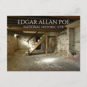 Edgar Allan Poe Basement, Philadelphia Postcard