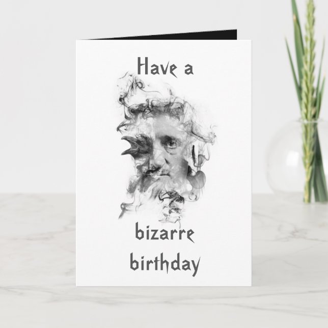 Edgar Allan Poe Birthday Card (bright cover) (Front)