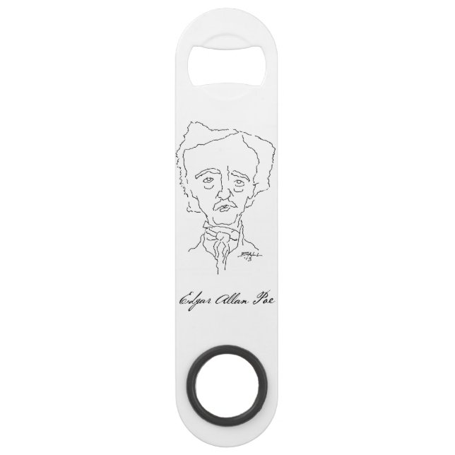 Edgar Allan Poe Bottle Opener (Front)