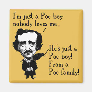 Edgar Allan Poe Boy Funny Fridge Magnet
