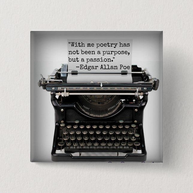 Edgar Allan Poe button (Front)