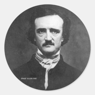 Edgar Allan Poe Classic Round Sticker