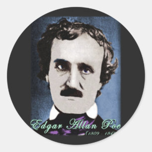 Edgar Allan Poe Classic Round Sticker