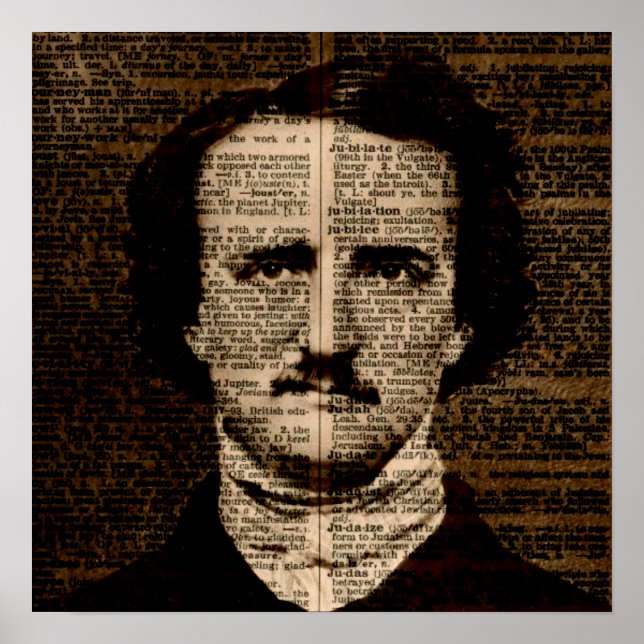 Edgar Allan Poe Dictionary page Poster (Front)