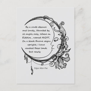  Edgar Allan Poe Dreamland Dream Poem  Postcard