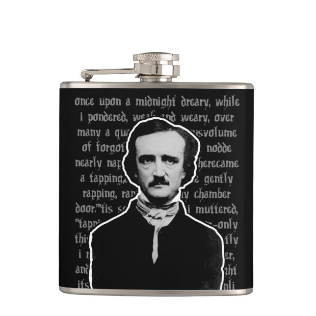 Edgar Allan Poe Flask (Front)